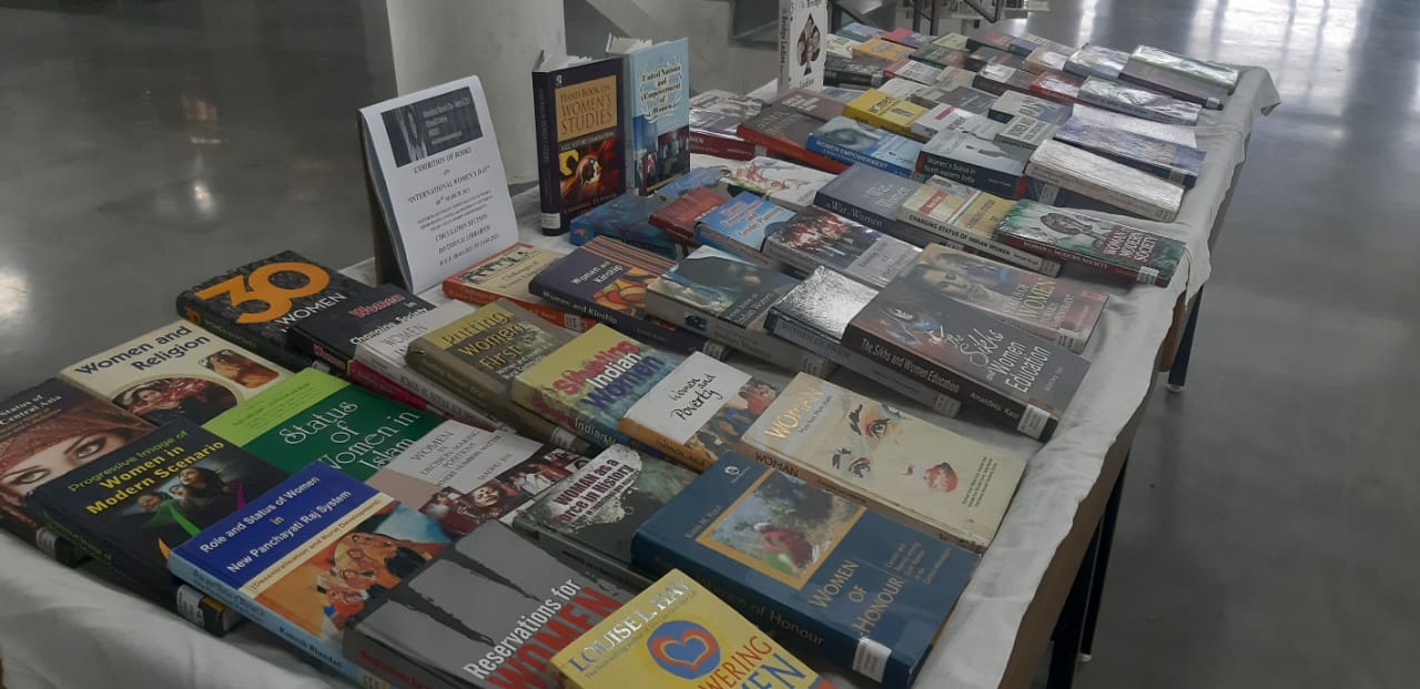 Exhibition of books on 'International Women's Day'